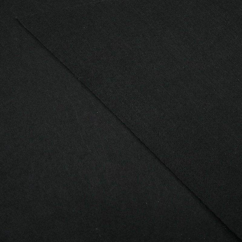 vidaXL Baseina grīdas pārklājs Melna DIA 428 cm Nesintētā auduma