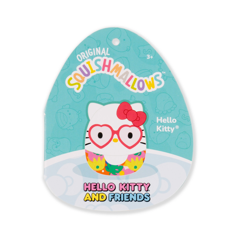 SQUISHMALLOWS HELLO KITTY W25 Piespraužama plīša rotaļlieta, 8 cm