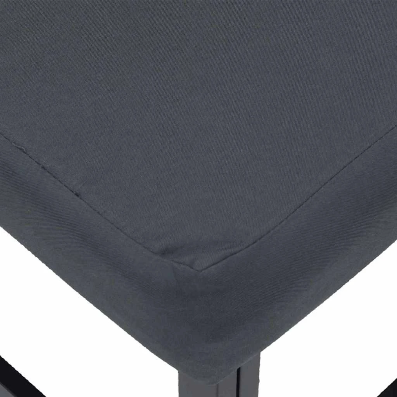 vidaXL Dārza dīvānu komplekts ar spilvenu 11 pcs Melna Alumīnijs