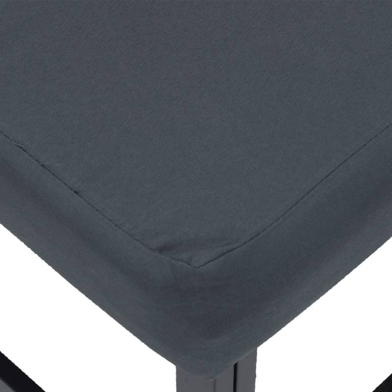 vidaXL Dārza dīvānu komplekts ar spilvenu 8 pcs Melna Tērauds