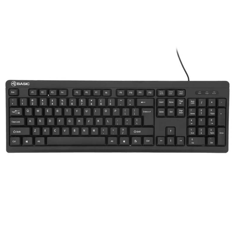 Tellur Basic Wired Keyboard US, USB Black