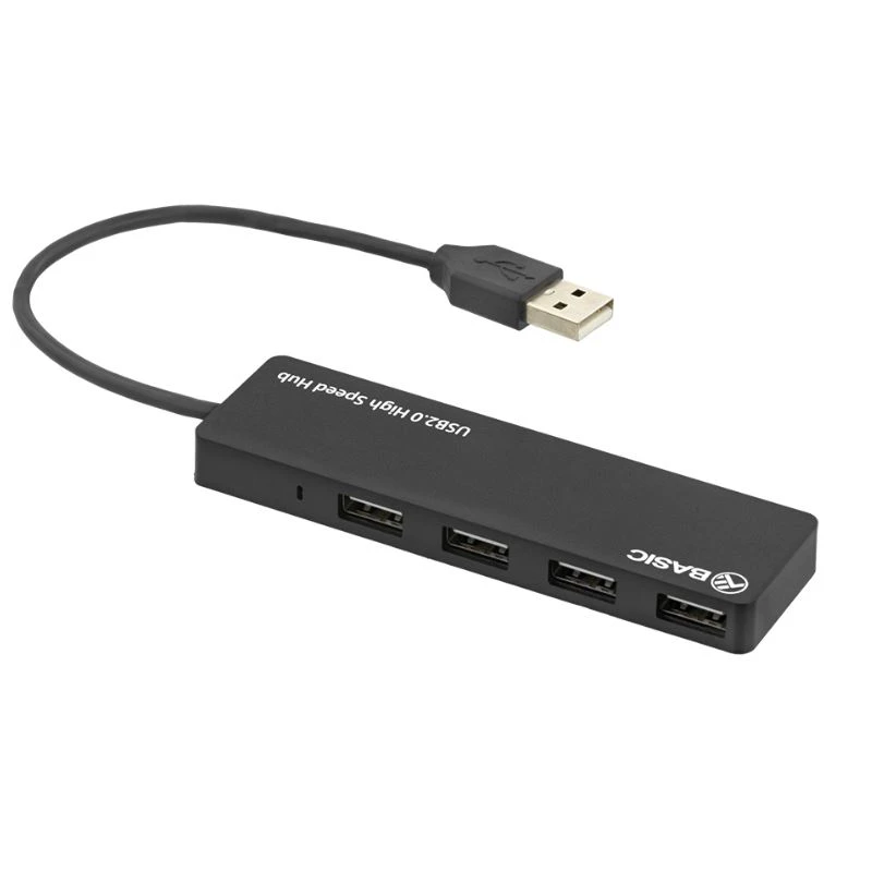 Tellur Basic USB Hub, 4 ports, USB 2.0 Black