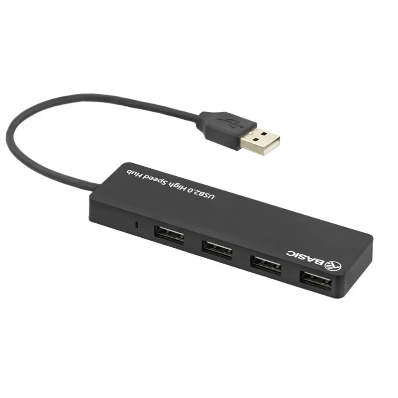 Tellur Basic USB Hub, 4 ports, USB 2.0 Black