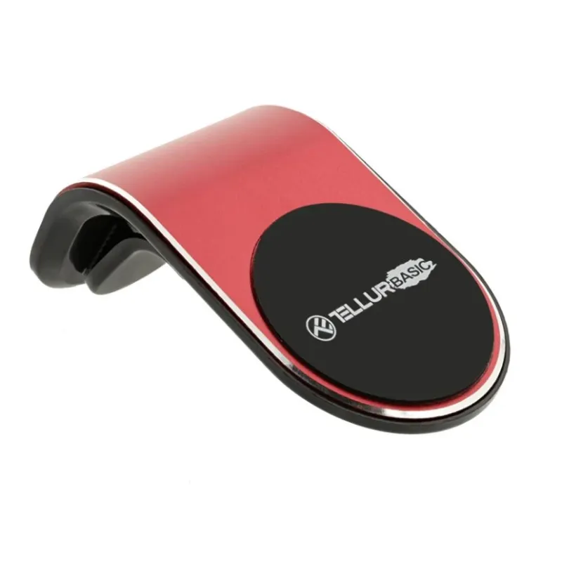 Tellur Basic Car Phone Holder Magnetic MCM7, Air Vent Mount Red