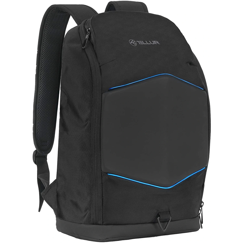 Tellur 15.6 Notebook Backpack Illuminated Strip, USB port, black