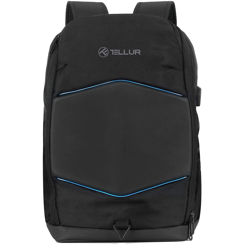 Tellur 15.6 Notebook Backpack Illuminated Strip, USB port, black