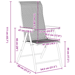 vidaXL Dārza ēdamgalds 3 pcs Pelēka Tērauds ar pulverkrāsas pārklājumu