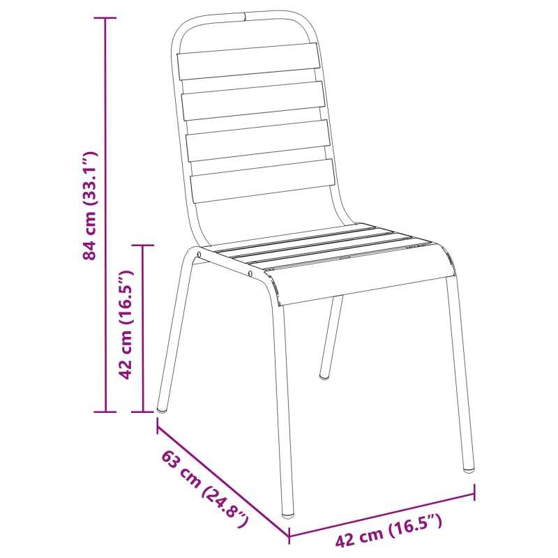 vidaXL Dārza ēdamgalds 5 pcs Antracīts