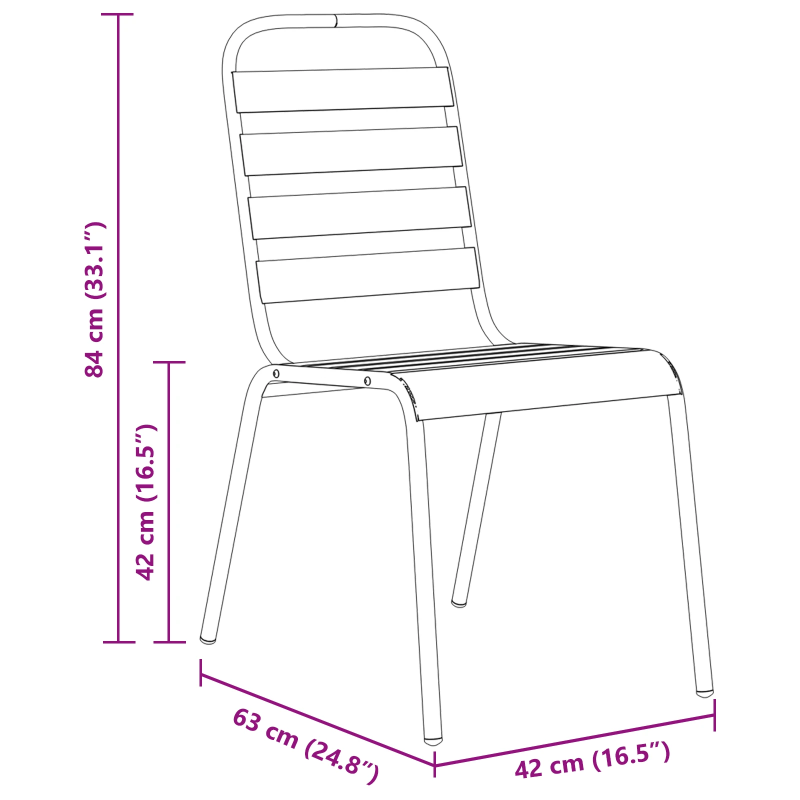 vidaXL Dārza ēdamgalds 5 pcs Antracīts