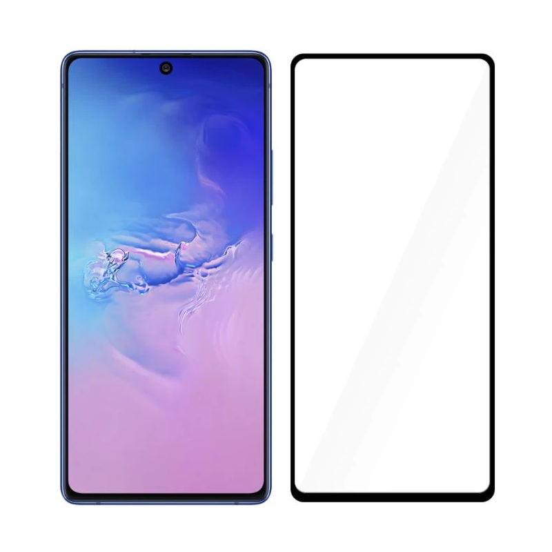 Tellur Tempered Glass 3D Case Friendly Full Glue for Samsung S10 Lite black