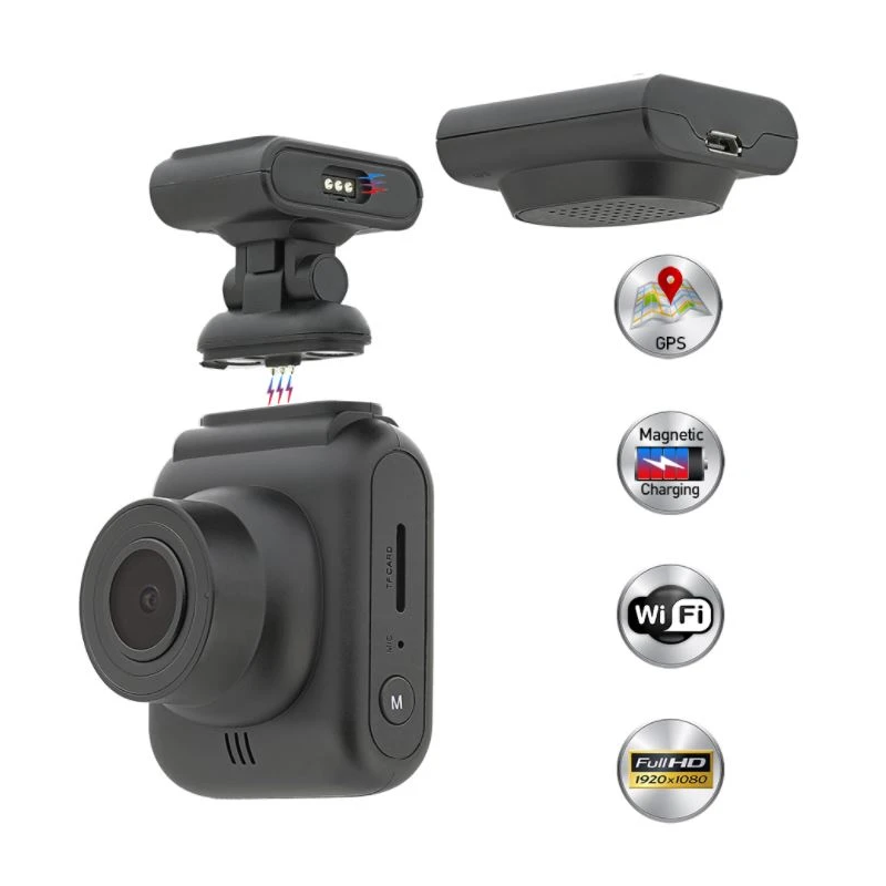 Tellur Dash Patrol DC2 FullHD 1080P, GPS Black