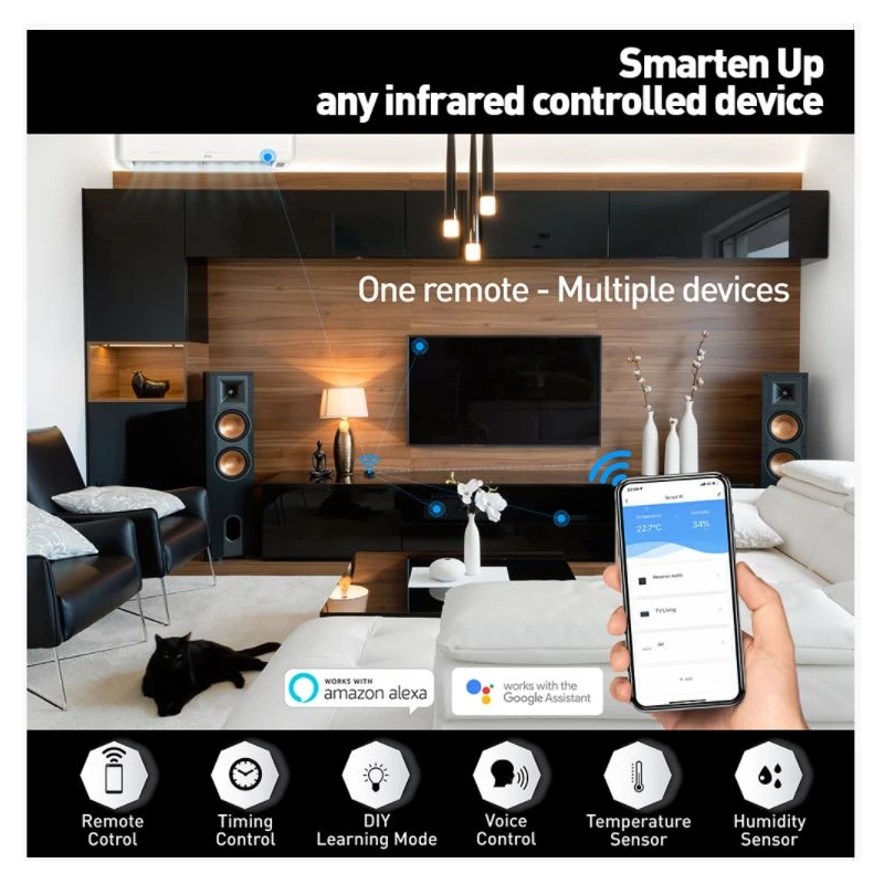 Tellur Smart IR WiFi Remote Control & Temperature And Humidity Sensor