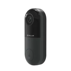 Tellur Smart WiFi Video DoorBell 1080P, PIR, Wired Black