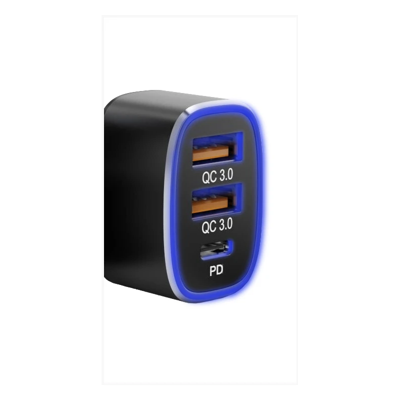 Tellur Car Charger FCC9, 56W, 9A ,2XQC 3.0 + PD20W, black