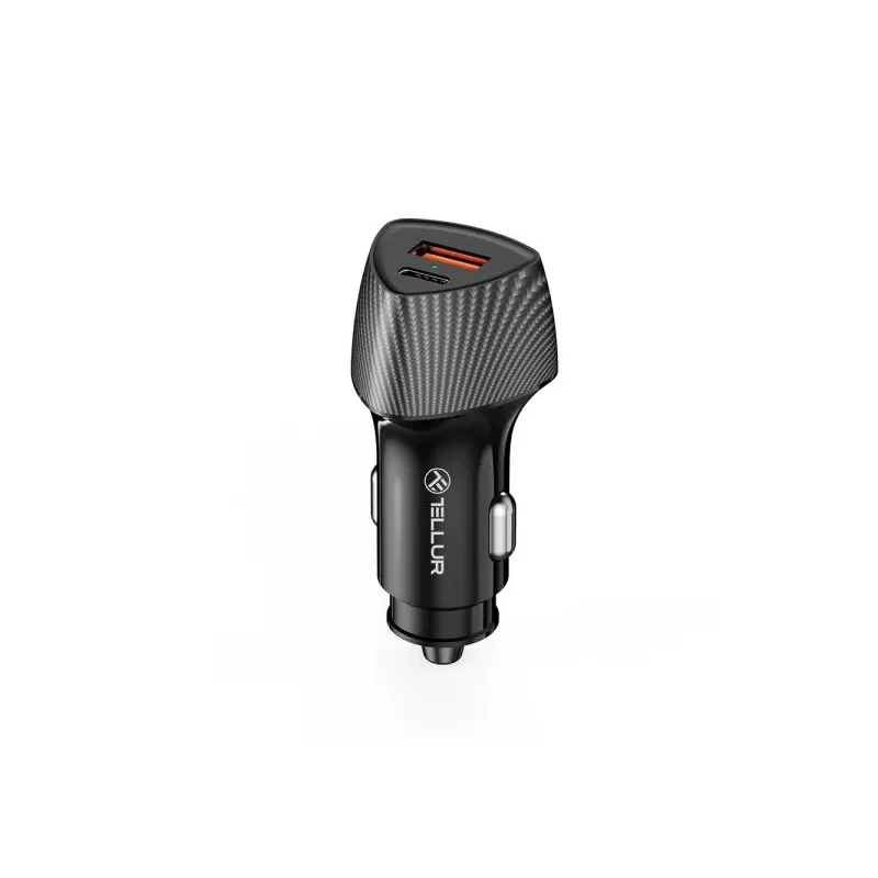 Tellur FCC10 car charger 38W, 6A ,PD20W + QC3.0, black