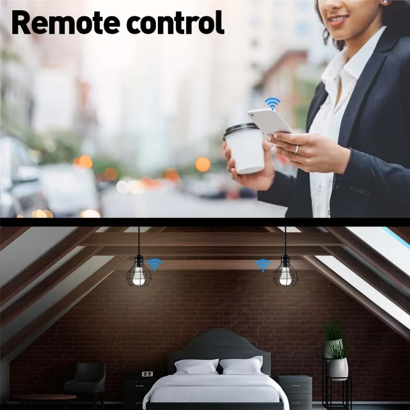 Tellur Smart WiFi Bulb E27, 9W, White-Warm-RGB, Dimmer