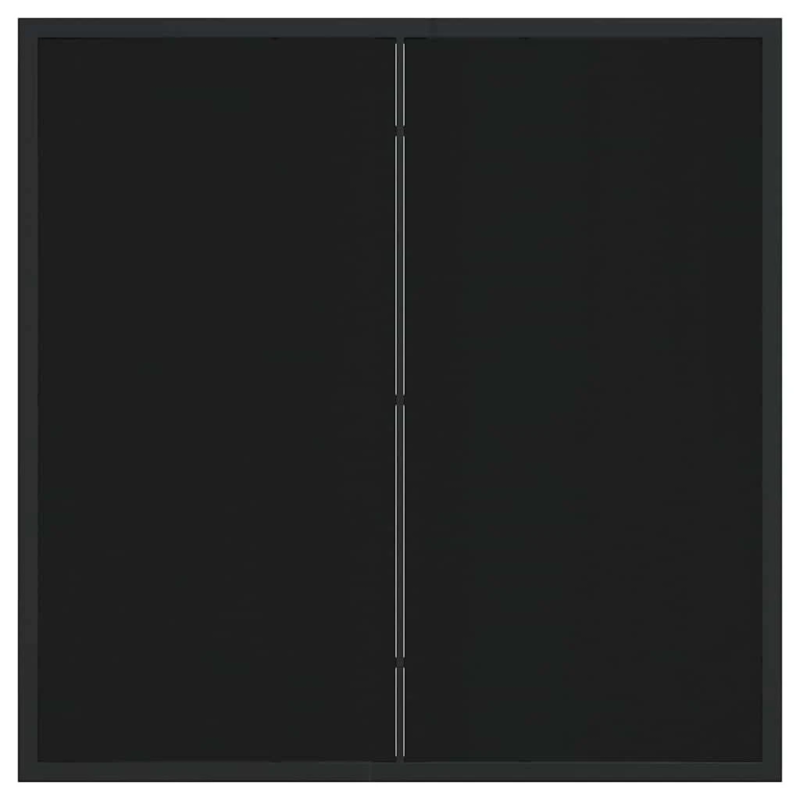 vidaXL Dārza ēdamgalds ar spilvenu 3 pcs Melna Poliūtu rotangpalma