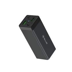 Tellur AC Charger PDHC2 65W ,2xPD2xQC3.0, EU UK US Black