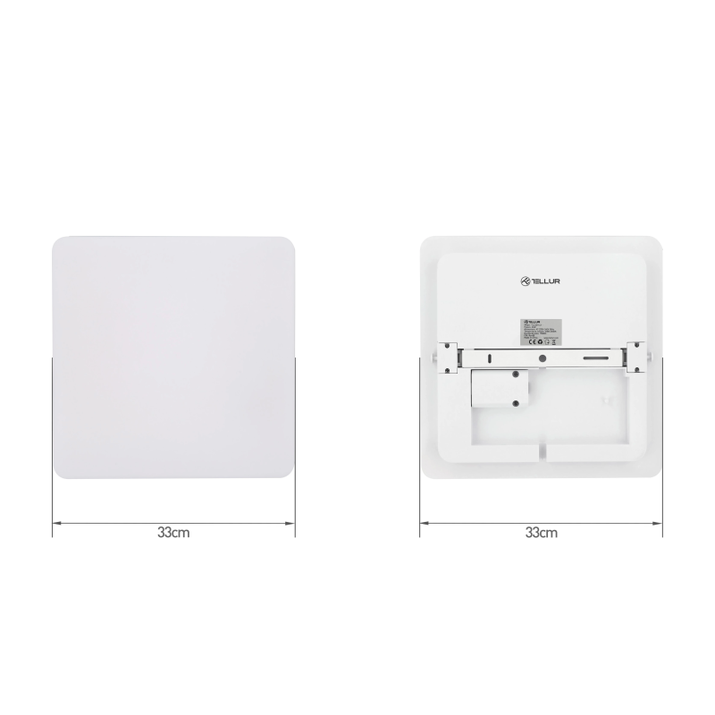 Tellur Smart WiFi Ceiling Light, RGB 24W, Square, White