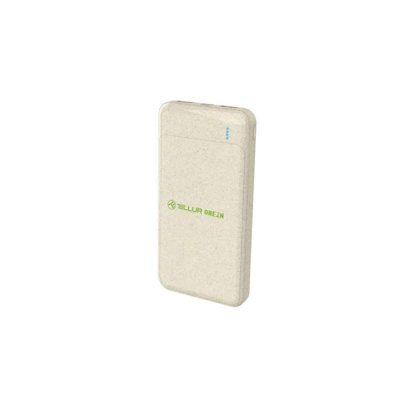 Tellur PD103 Green Power Bank 10000mAh, 2xQC3.0 + PD 18W cream