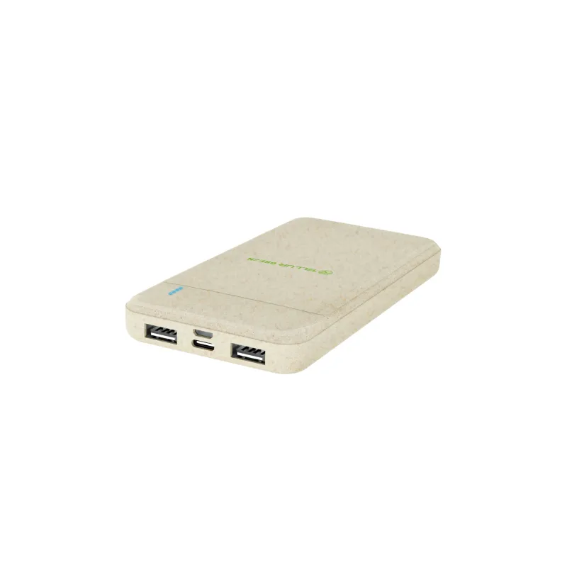 Tellur PD103 Green Power Bank 10000mAh, 2xQC3.0 + PD 18W cream