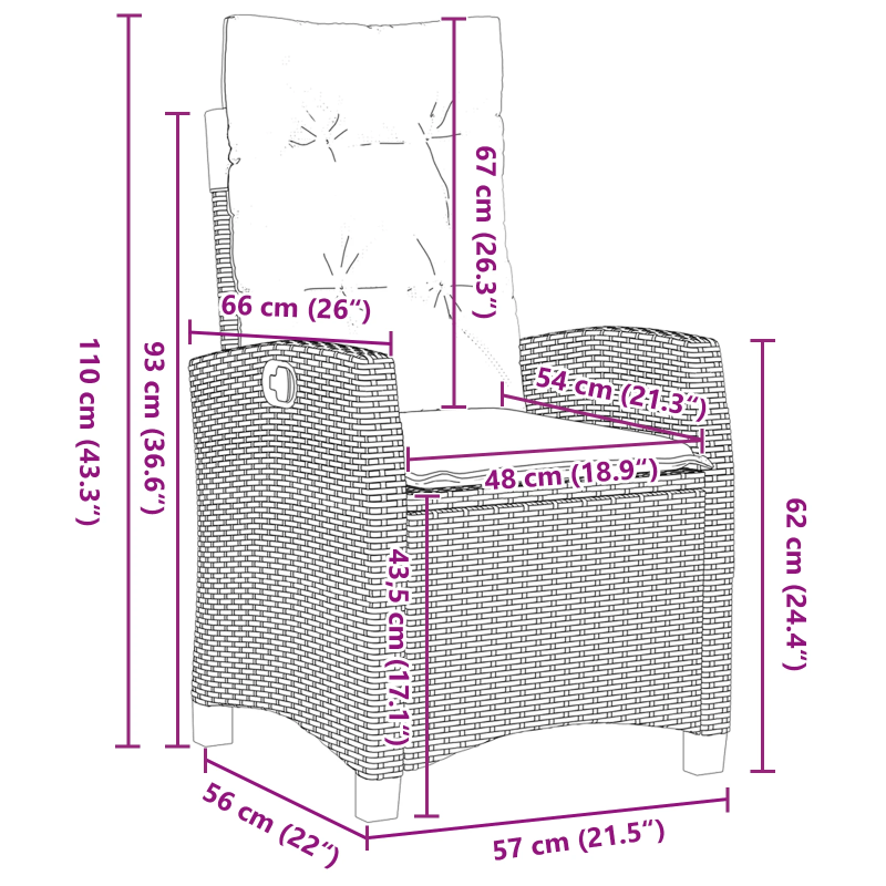 vidaXL Dārza ēdamgalds ar spilvenu 5 pcs Gaiši pelēks poliratāns