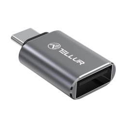 Tellur USB-C to USB-A M-F Adapter 10Gbps, 3A Aluminum Alloy