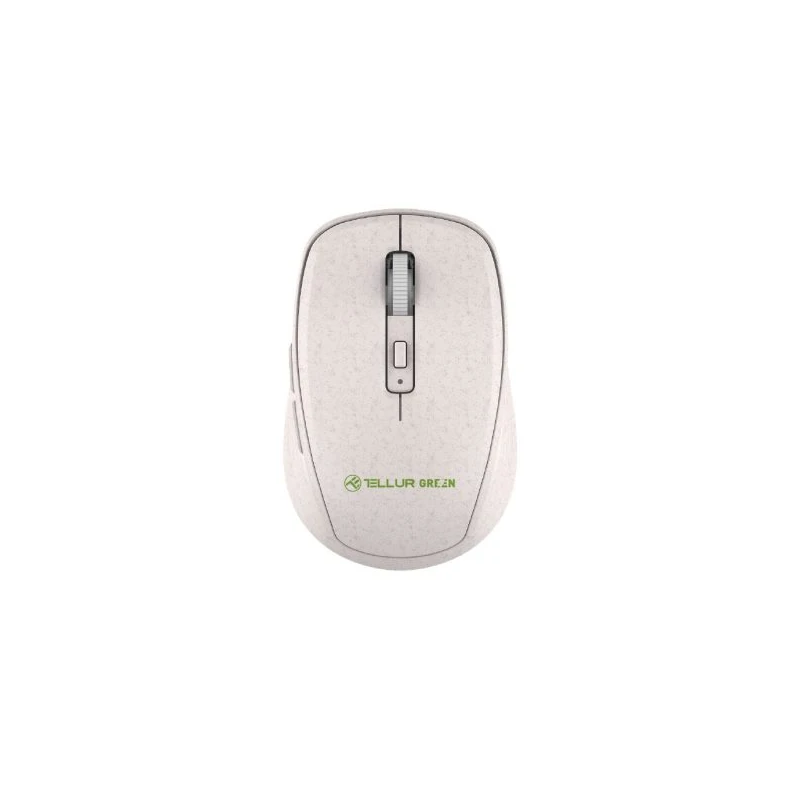 Tellur Green Wireless Mouse Nano Reciever Creame