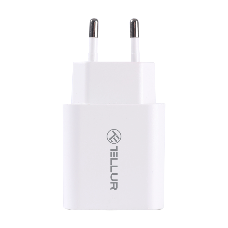 Tellur Dual Port Wall Charger PDHC PD 20W + QC3,0 18W White