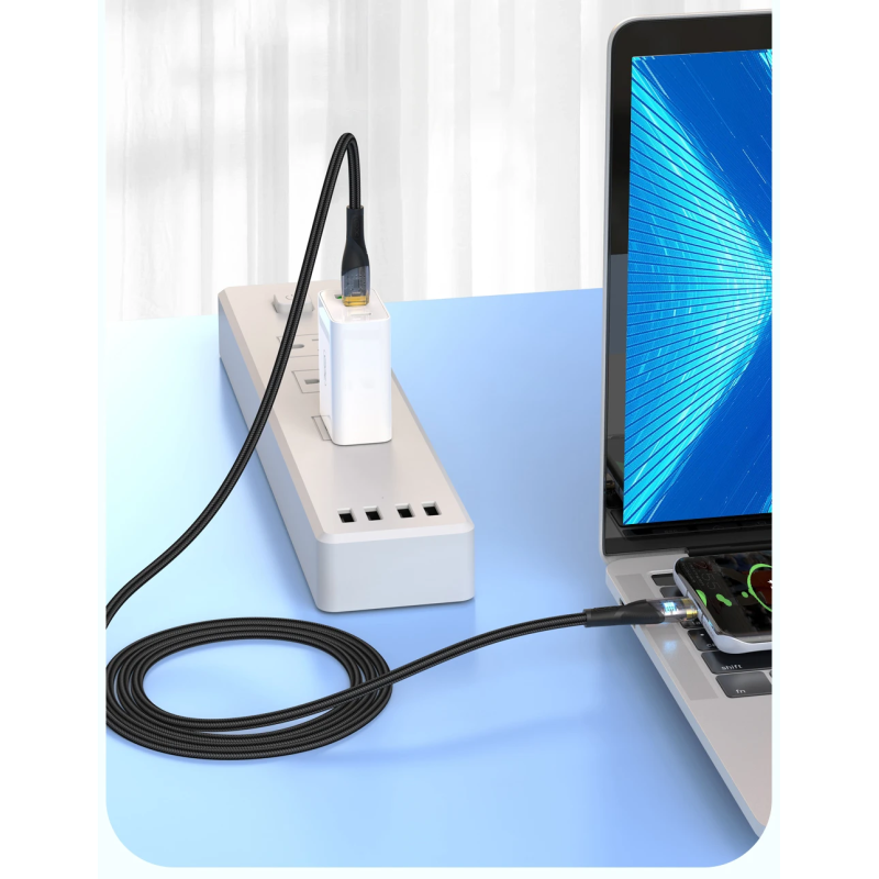 Tellur Data Cable Type-C to Type-C PD60W 100cm Black