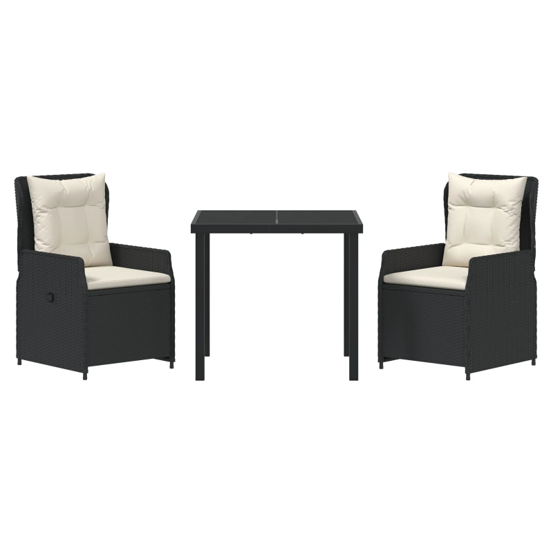 vidaXL Dārza ēdamgalds 5 pcs Brūna poliratāns