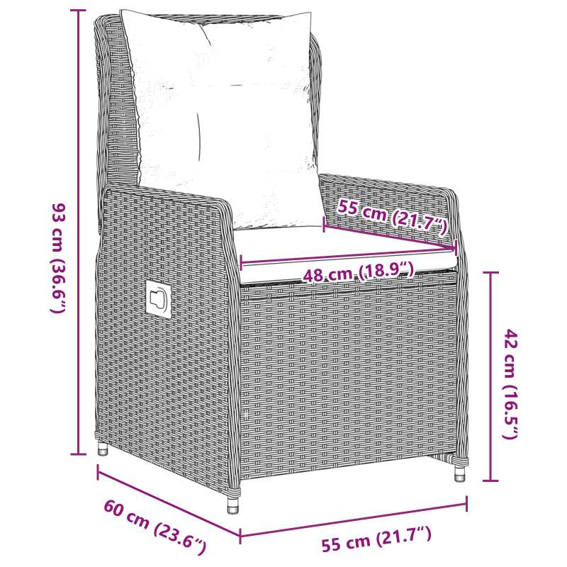 vidaXL Dārza ēdamgalds 3 pcs Gaiši pelēks poliratāns