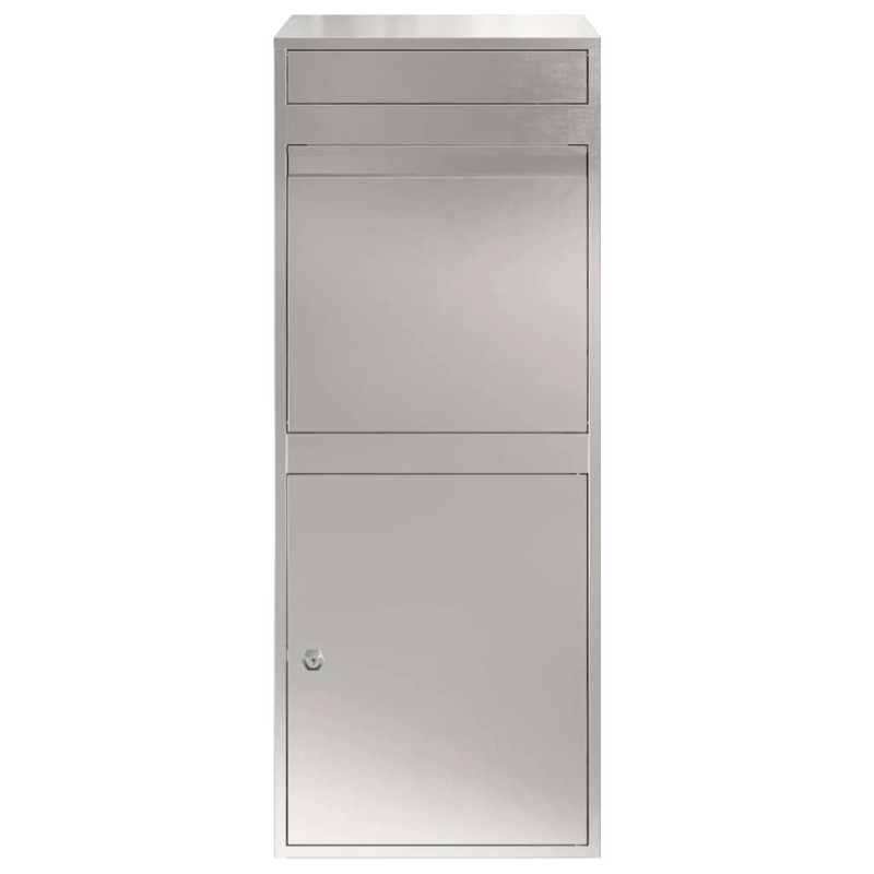 vidaXL Paku nodošanas kaste Melna 41 x 38 x 103 cm Nerūsējošs tērauds