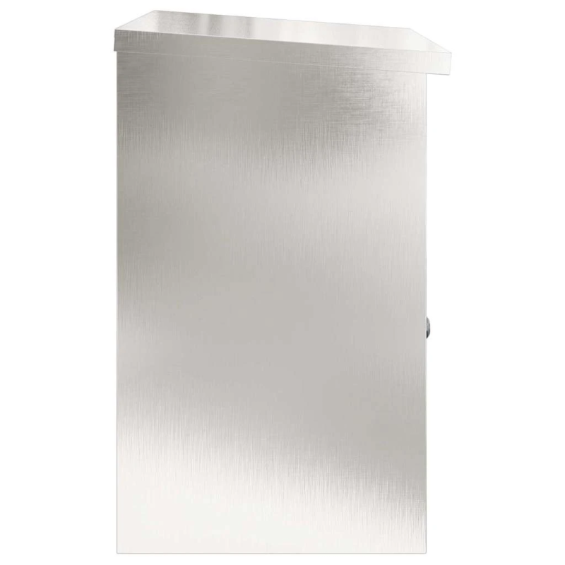 vidaXL Paku nodošanas kaste Melna 47.5 x 38 x 59 cm Nerūsējošs tērauds