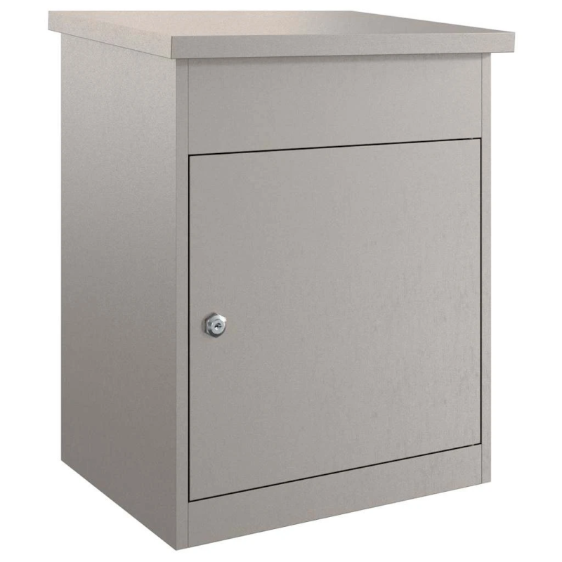 vidaXL Paku nodošanas kaste Rūsa 47.5 x 38 x 59 cm Novecināts tērauds