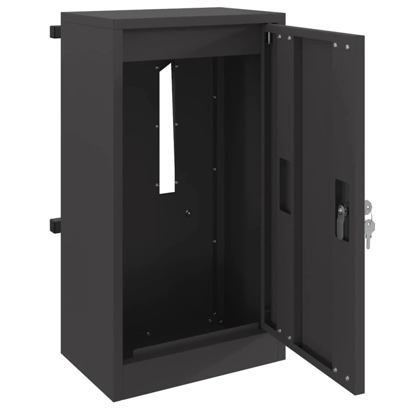 vidaXL pastkastei Melna 30 x 23 x 55 cm Tērauds