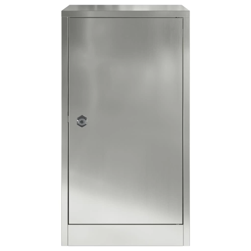 vidaXL pastkastei ar uzglabāšanu Melna 30 x 20 x 55 cm Cinkots tērauds