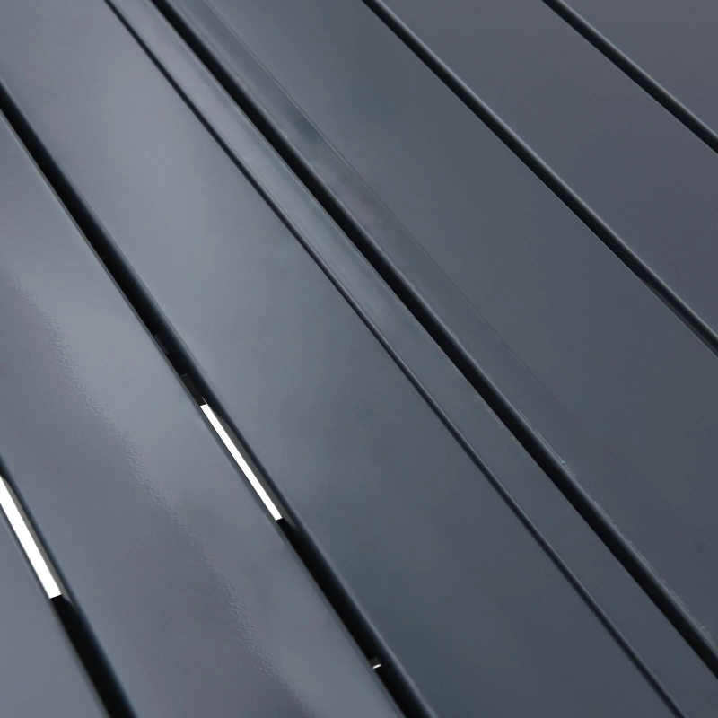 vidaXL Pagarināmais galds 2 pcs Antracīts 210 x 90 x 73 cm Tērauds