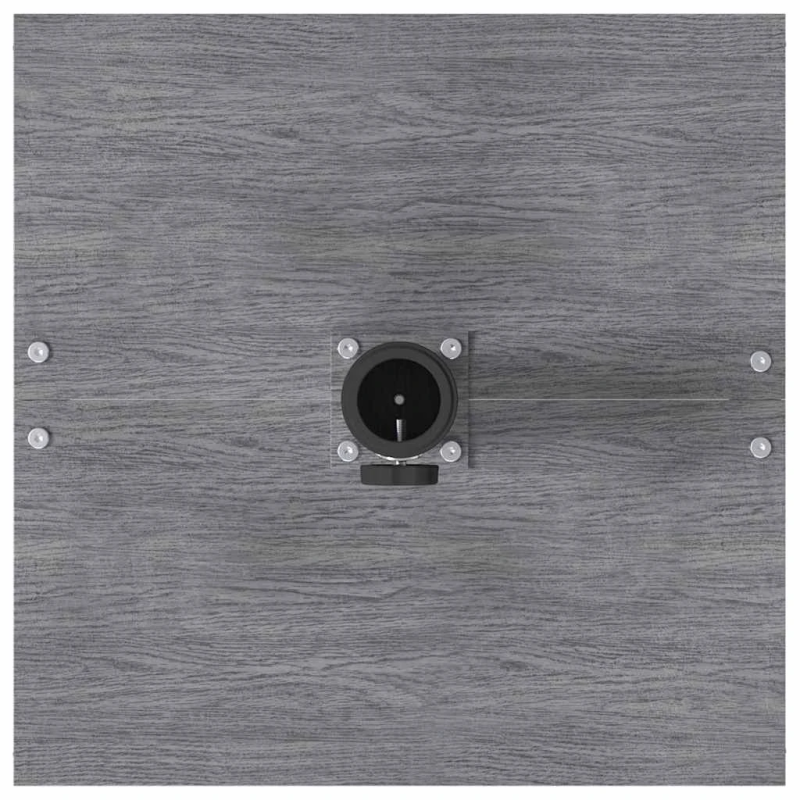 vidaXL Saulessarga pamatne Tumši pelēks koka izskats 45 x 45 x 31 cm