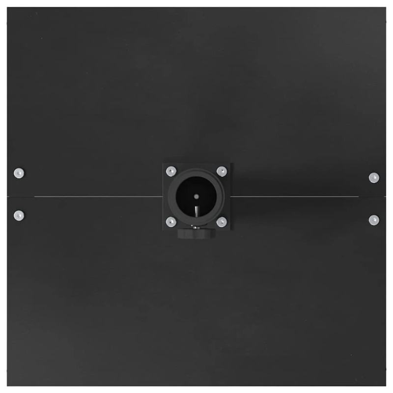 vidaXL Saulessarga pamatne Melna 45 x 45 x 31 cm