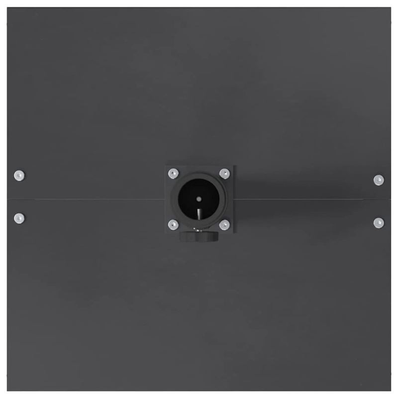 vidaXL Saulessarga pamatne Tumši pelēks 45 x 45 x 31 cm