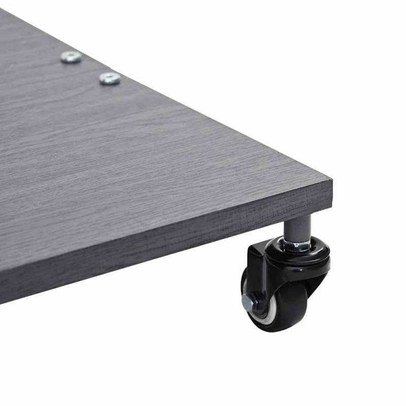 vidaXL Saulessarga pamatne Tumši pelēks koka izskats 45 x 45 x 31,5 cm