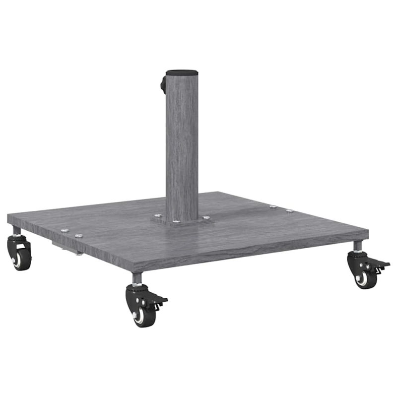 vidaXL Saulessarga pamatne Tumši pelēks koka izskats 45 x 45 x 31,5 cm