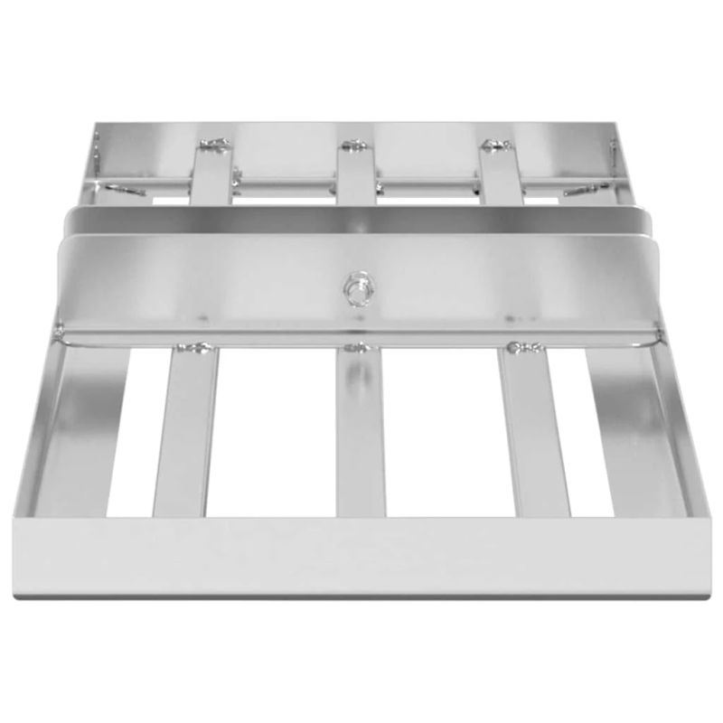 vidaXL Dārza grābekļa nomaiņas galva Sudraba Nerūsējošs tērauds