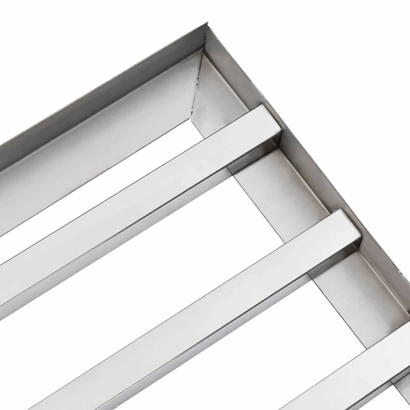 vidaXL Dārza grābekļa nomaiņas galva Sudraba Nerūsējošs tērauds