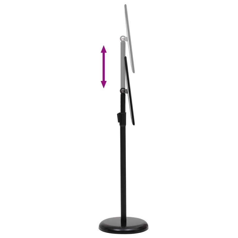 vidaXL Plakātu stendi 2 pcs Melna 32.7 x 24 x 108 cm Alumīnijs