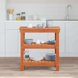 vidaXL Darbagalds Vaks brūns 78,5 x 50 x 80 cm Ciets priedes koks