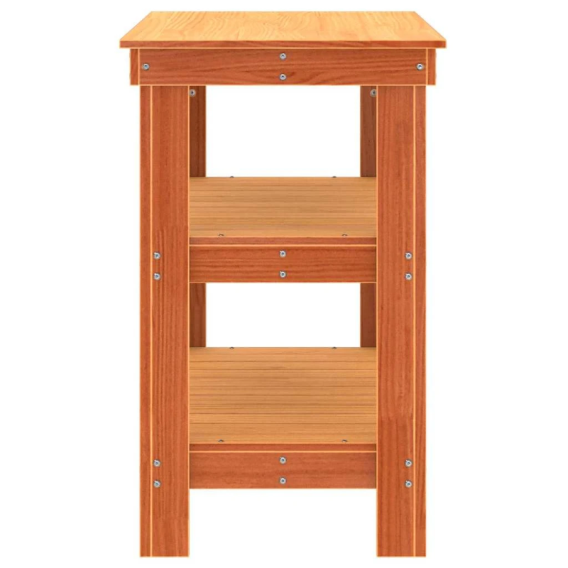 vidaXL Darbagalds Vaks brūns 78,5 x 50 x 80 cm Ciets priedes koks