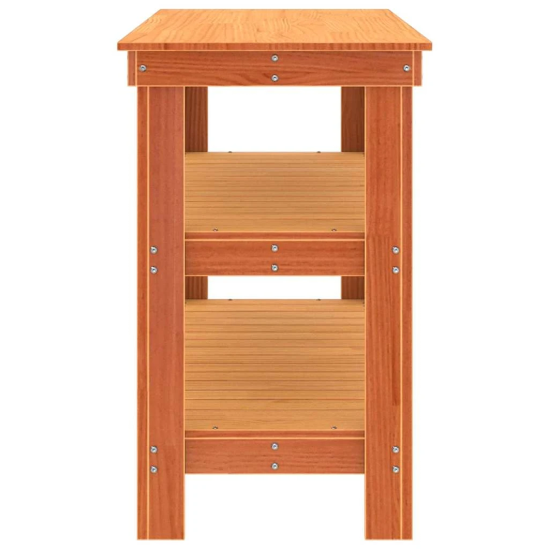 vidaXL Darbagalds Vaska brūna 110,5 x 50 x 80 cm Priedes masīvkoks