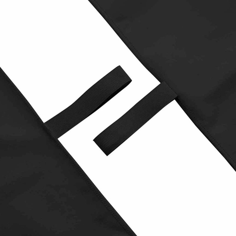 vidaXL Sporta dvieļi 2 pcs Melna 100 x 50 cm Poliesters un poliamīds